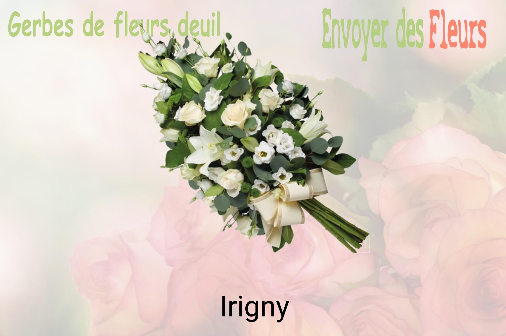 Gerbe de fleurs de deuil livrée à Irigny